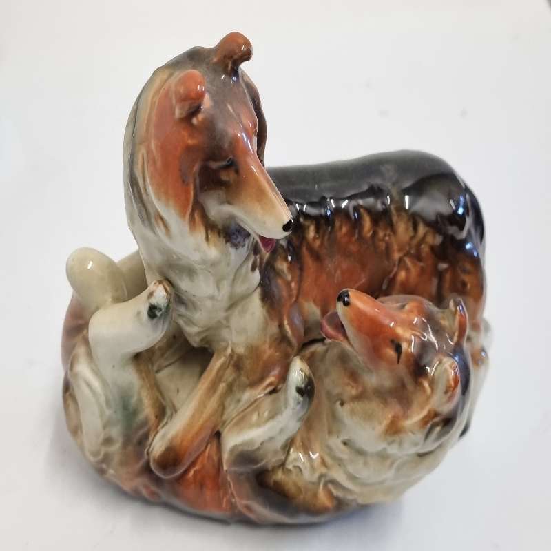Vintage Capri Hand painted dog figurine
