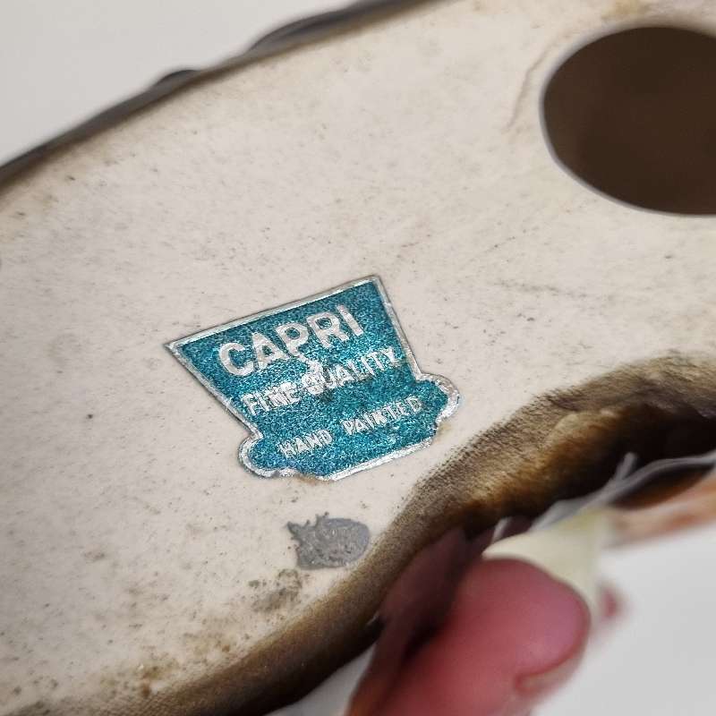 Vintage Capri Hand painted dog figurine
