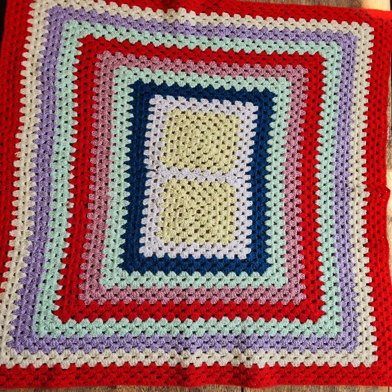 Crochet Blanket - 90cm x 71cm