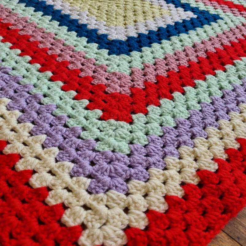 Crochet Blanket - 90cm x 71cm