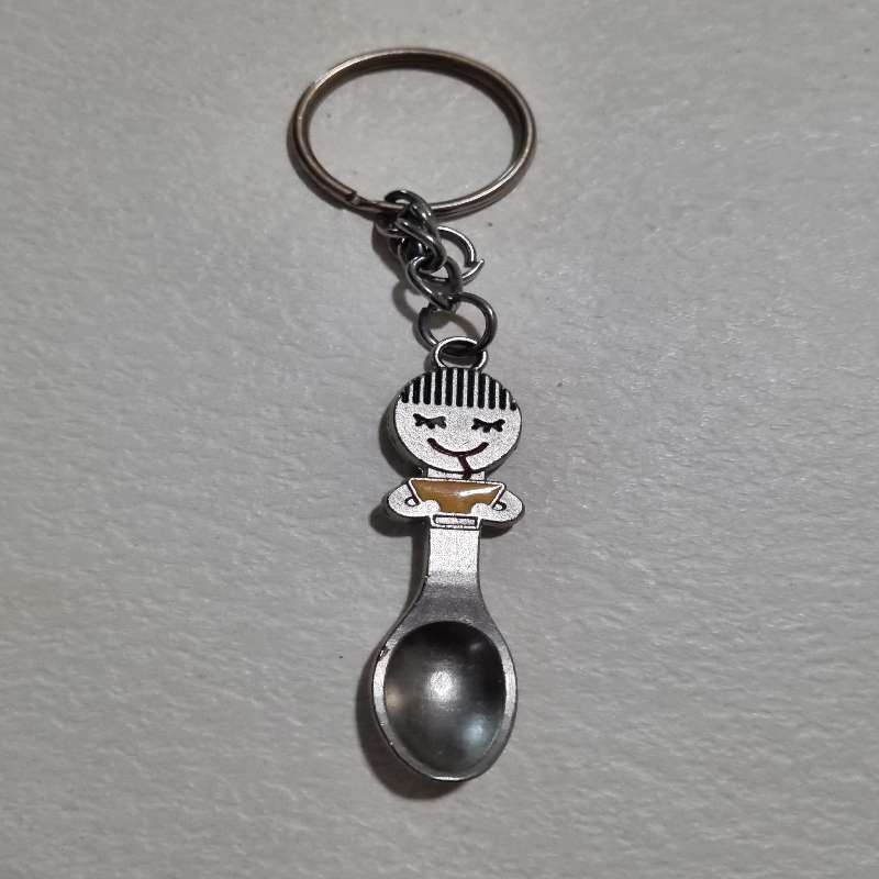 Spoon shaped keyring