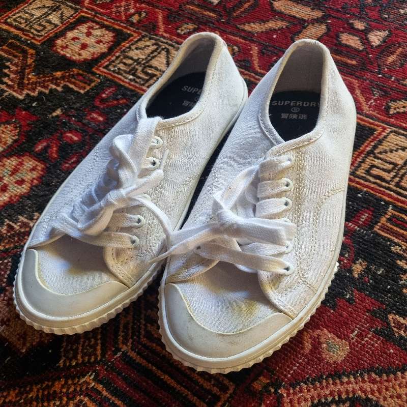 Superdry White Sneakers - Size 6