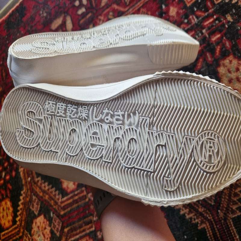 Superdry White Sneakers - Size 6