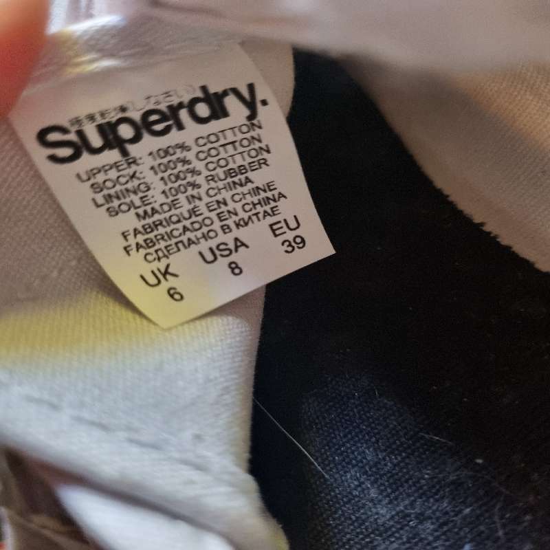 Superdry White Sneakers - Size 6