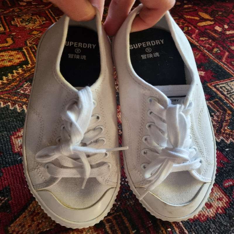 Superdry White Sneakers - Size 6