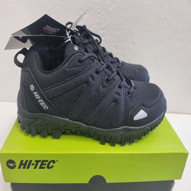 Hi-Tec Black Sneakers - Ares JNR - Size 4 - New - Boxed
