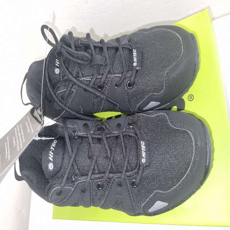 Hi-Tec Black Sneakers - Ares JNR - Size 4 - New - Boxed
