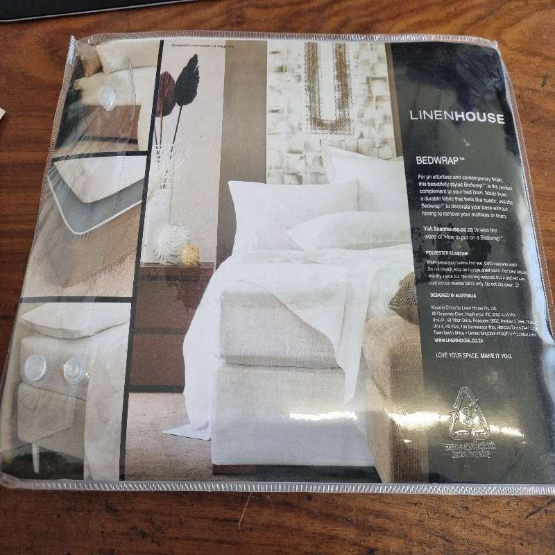 Linenhouse Single Bedwrap - White - 92 x 190
