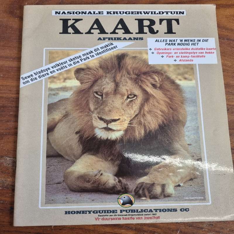 Nationale Krugerwildtuin Kaart - Afrikaans