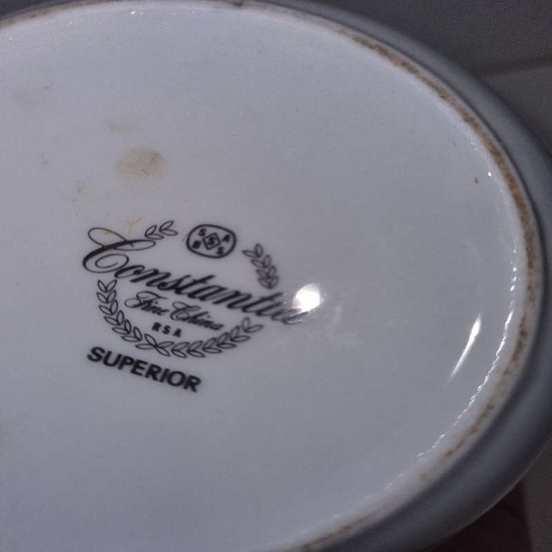 Vintage Retro Constantia Fine China Milk Jug and sugar bowl with lid - RSA