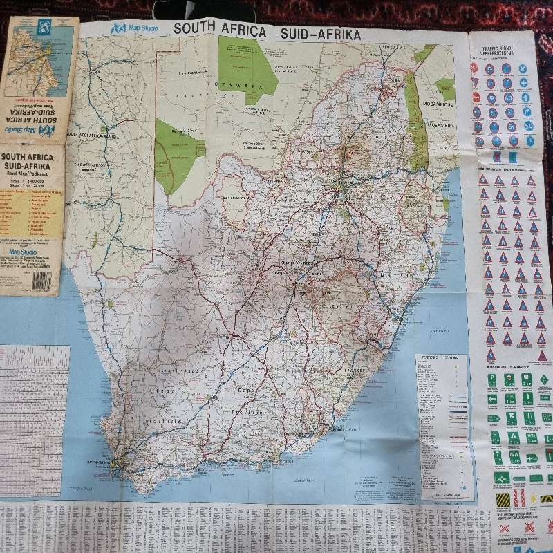 South Africa - Road Map / Padkaart