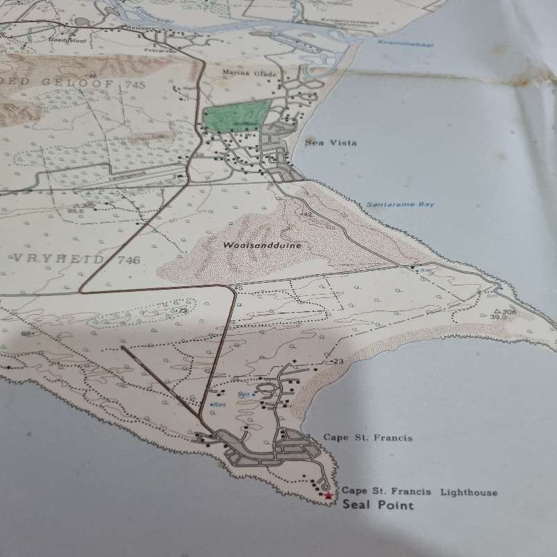 Vintage Humansdorp Topographical Map - Scale 1:50 000 - 3424BB Humansdorp
