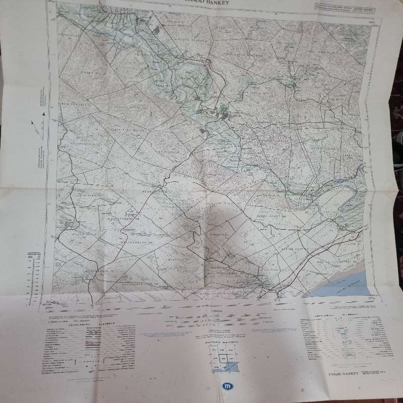 Vintage Hankey Topographical Map - Scale 1:50 000 - 3324 Hankey