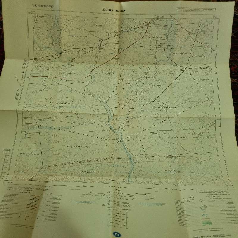 Vintage Dwyka Topographical Map - Scale 1:50 000 - 3321BA Dwyka