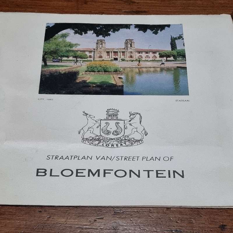 Vintage Street Plan of Bloemfontein