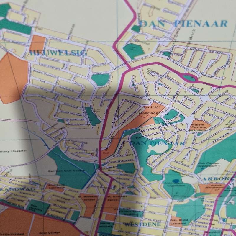 Vintage Street Plan of Bloemfontein