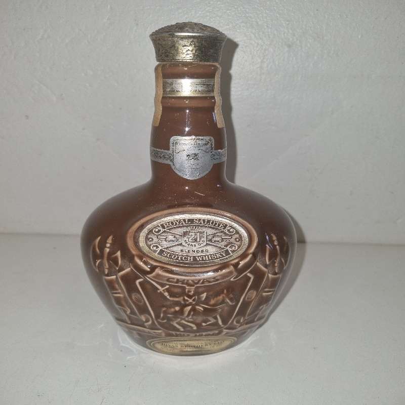 Vintage Royal Salute Scotch Whisky Bottle by Spode England