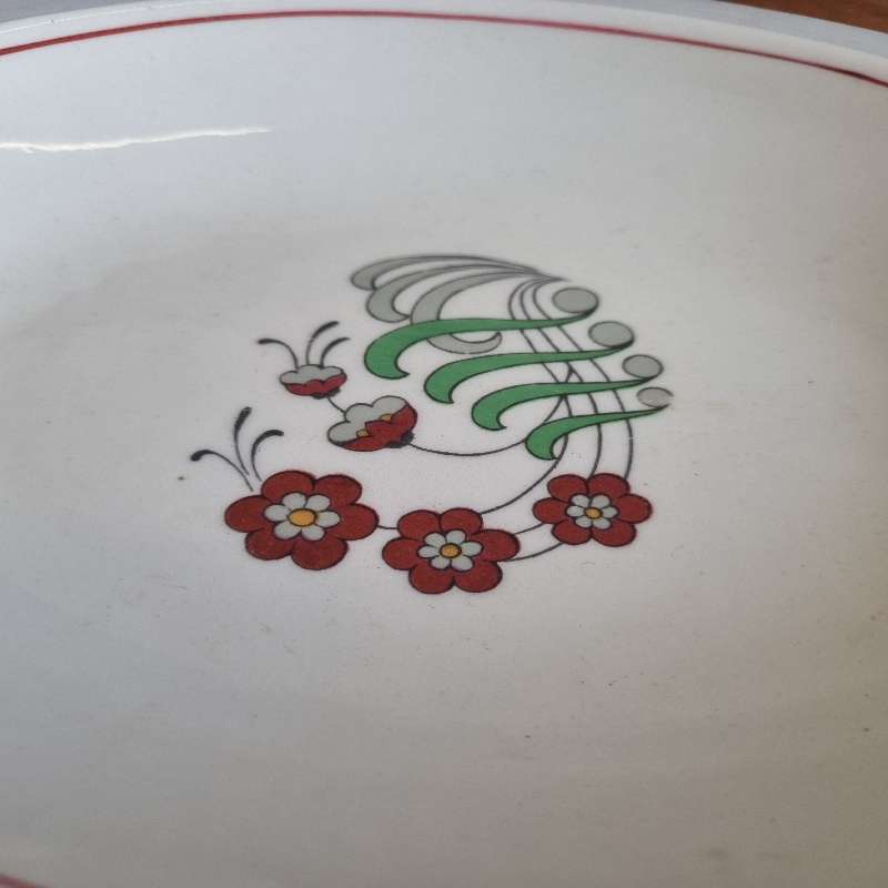 Vintage Retro Plate - Royal Swan - England - 20.3cm x 15.5cm