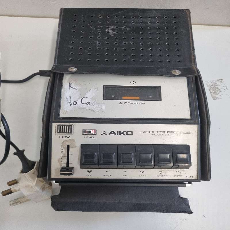 Vintage Aiko Cassette Recorder - Working