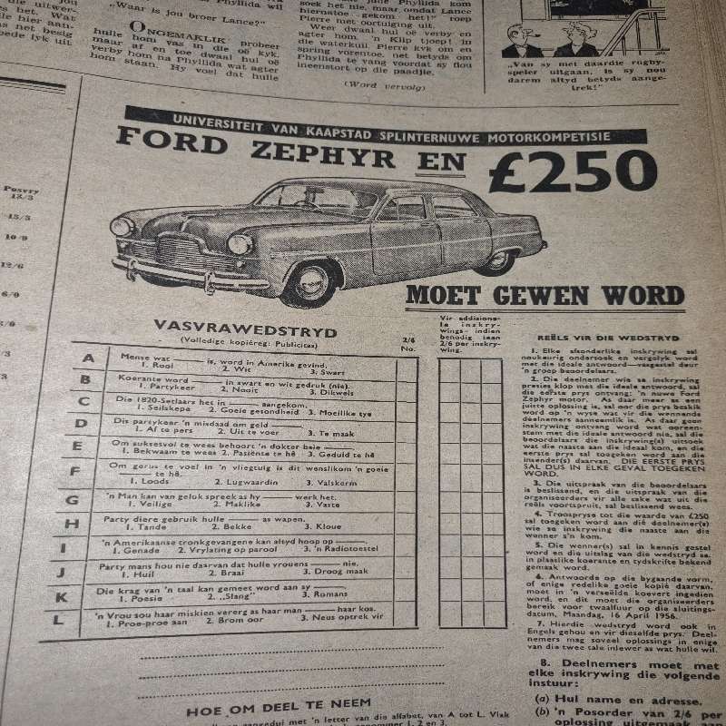 Vintage Huisgenoot - Die Huisgenoot 1 Oktober 1954