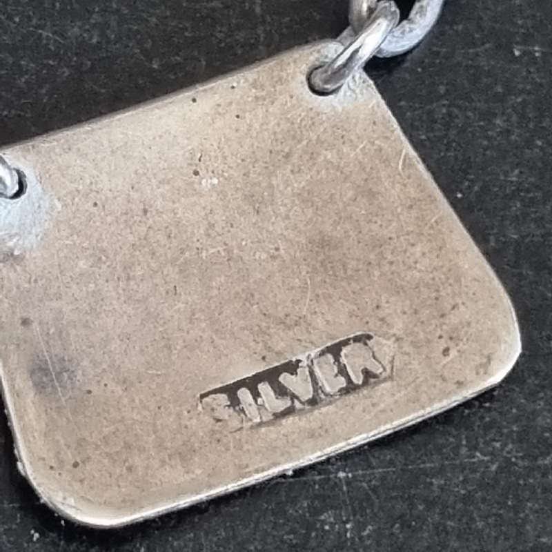Vintage Silver stamped tieclip