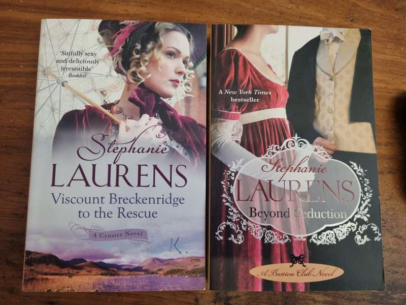 2 x Stephanie Laurens Books - Viscount Breckenridge to the Rescue & Beyond Seduction