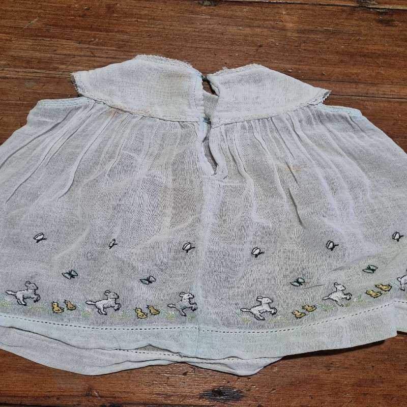 Vintage Doll Dress with beautiful embroidered detail
