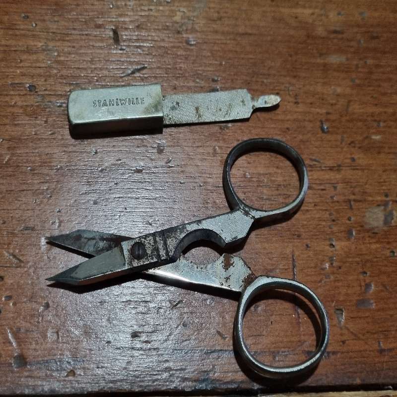 Vintage Combined Nail Clipper, Cigar Cutter, Nail file