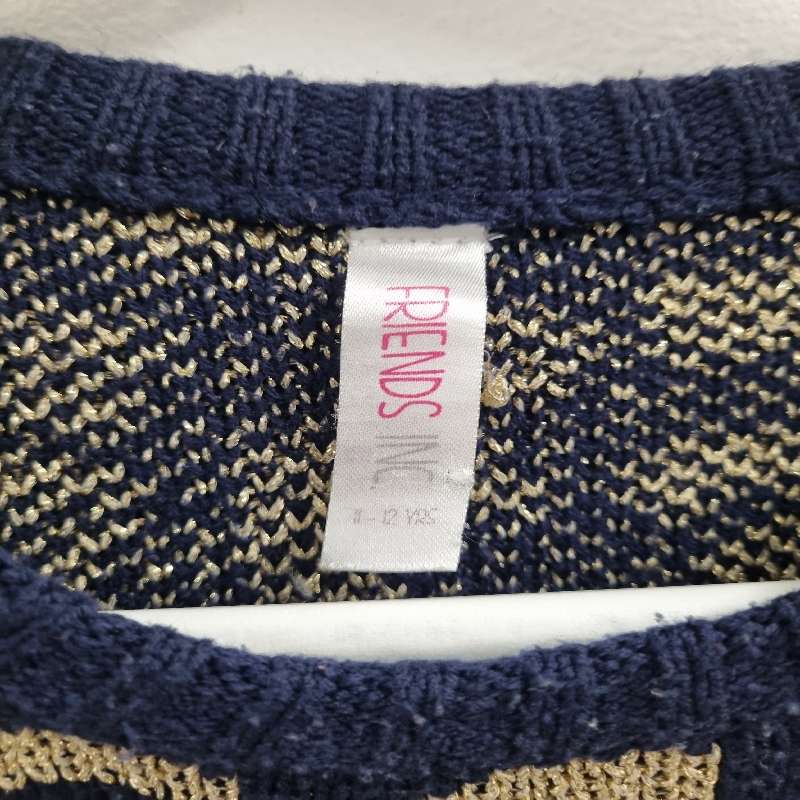Knitwear - Age 11-12 Years - Navy and Gold