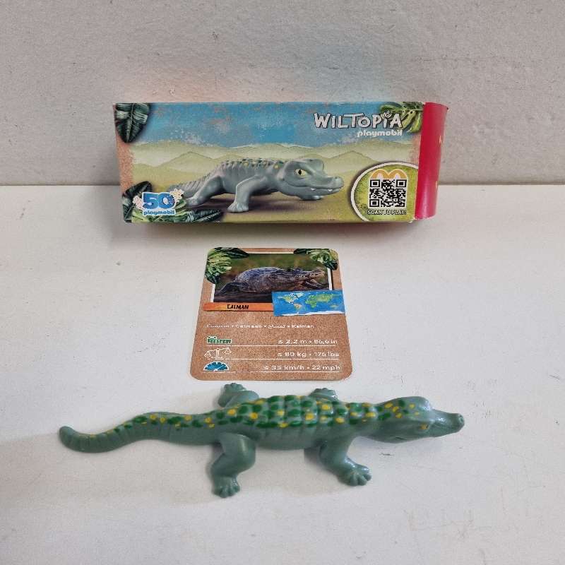 Collectible McDonalds Playmobil Wiltopia Caiman