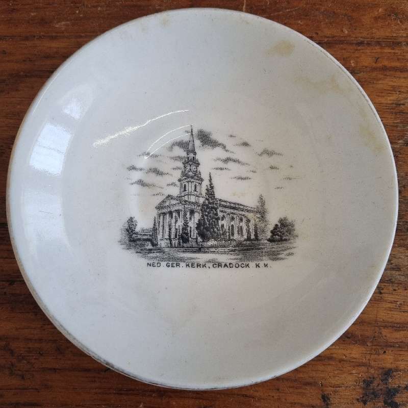 Vintage Best English China Saucer with Ned Ger Kerk Cradock