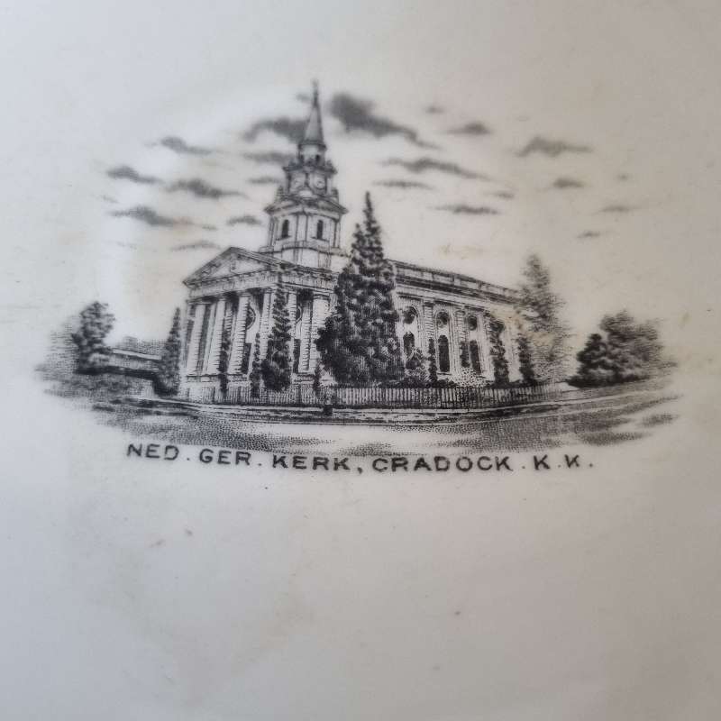 Vintage Best English China Saucer with Ned Ger Kerk Cradock