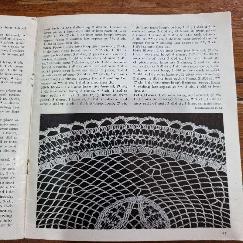 Crochet Doilies Booklet with designs