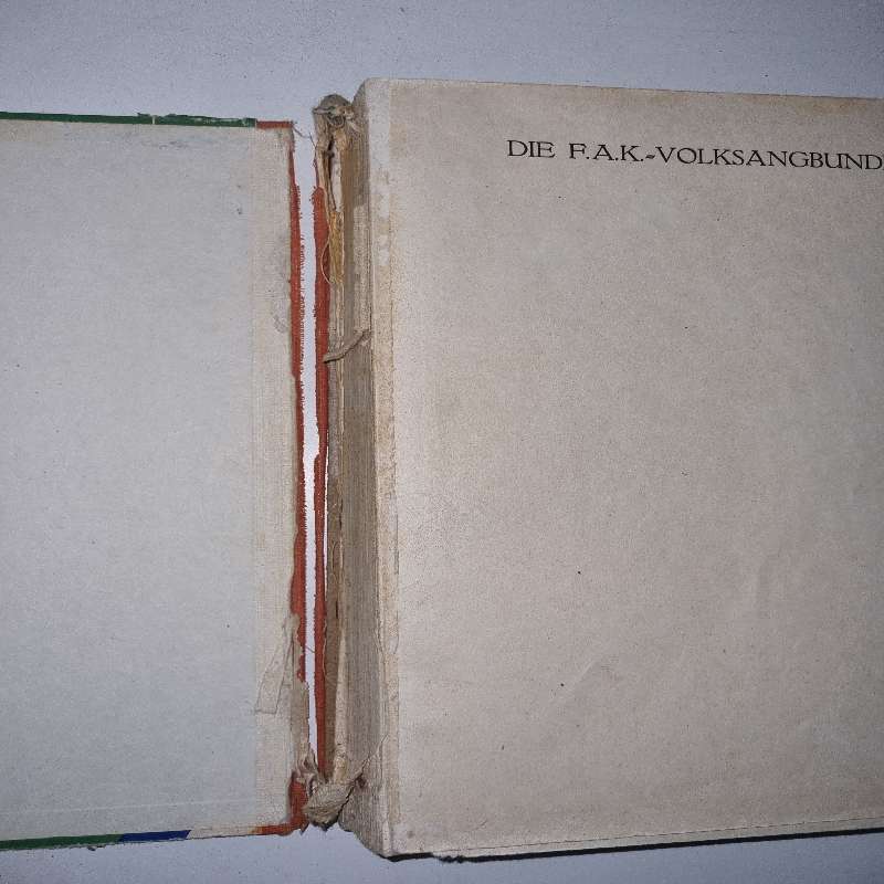2 x Vintage F.A.K. Volksangbundel van Suid-Afrika - See pictures for condition