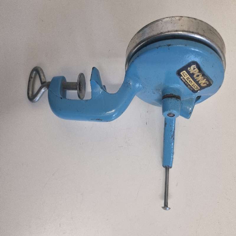 Vintage Metal Bean Slicer - Blue - Spong 632 Bean Slicer - Made in England