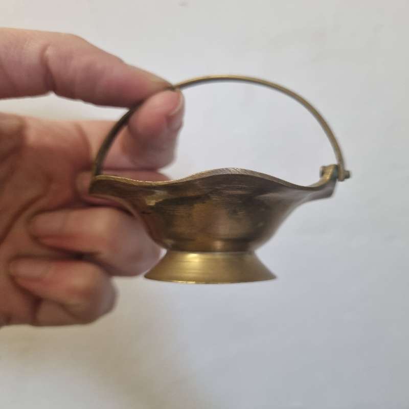 Small Brass Ornament - Height 7cm - Miniature Brass Bowl