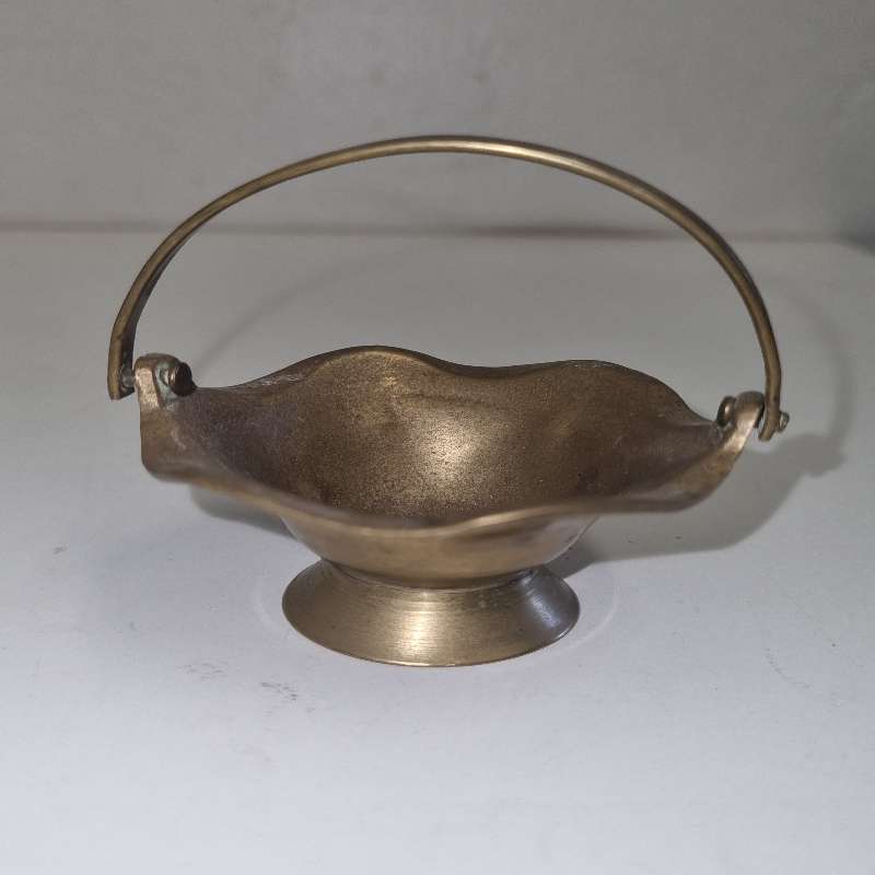 Small Brass Ornament - Height 7cm - Miniature Brass Bowl