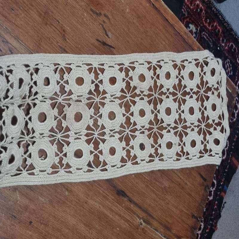 Beautiful Crochet Runner / Doily - 82cm x 21cm