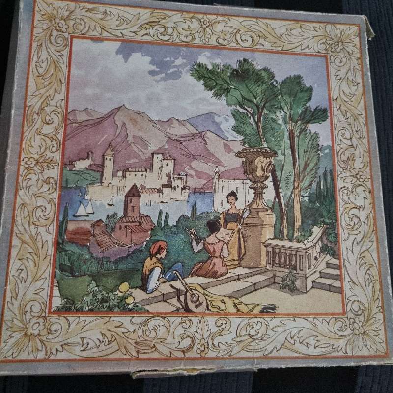 3 x Vintage Handkerchiefs - boxed - New - Made in Ireland - Very fine detail