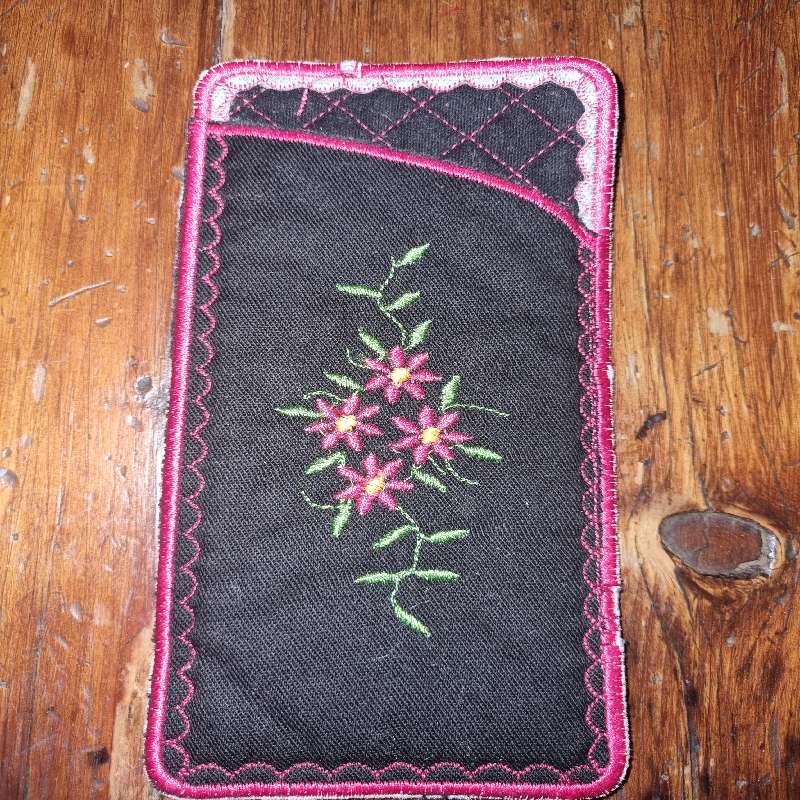 Vintage Hand Crafted Embroidered Sunglass case