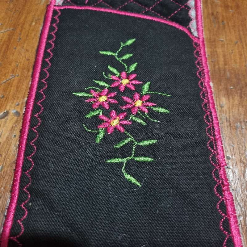 Vintage Hand Crafted Embroidered Sunglass case
