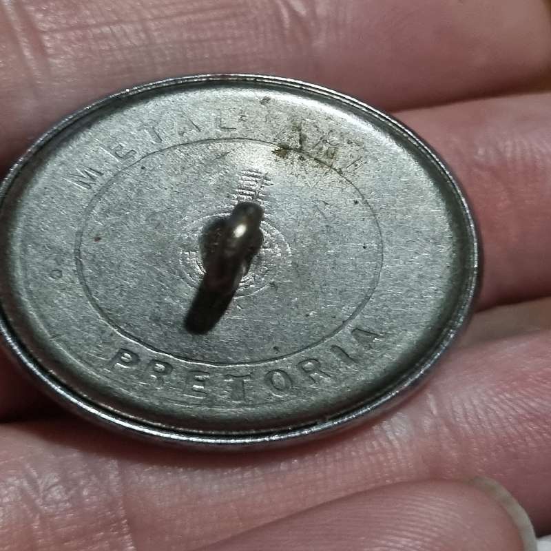 2 x Large Old South African Railway Buttons - SAR