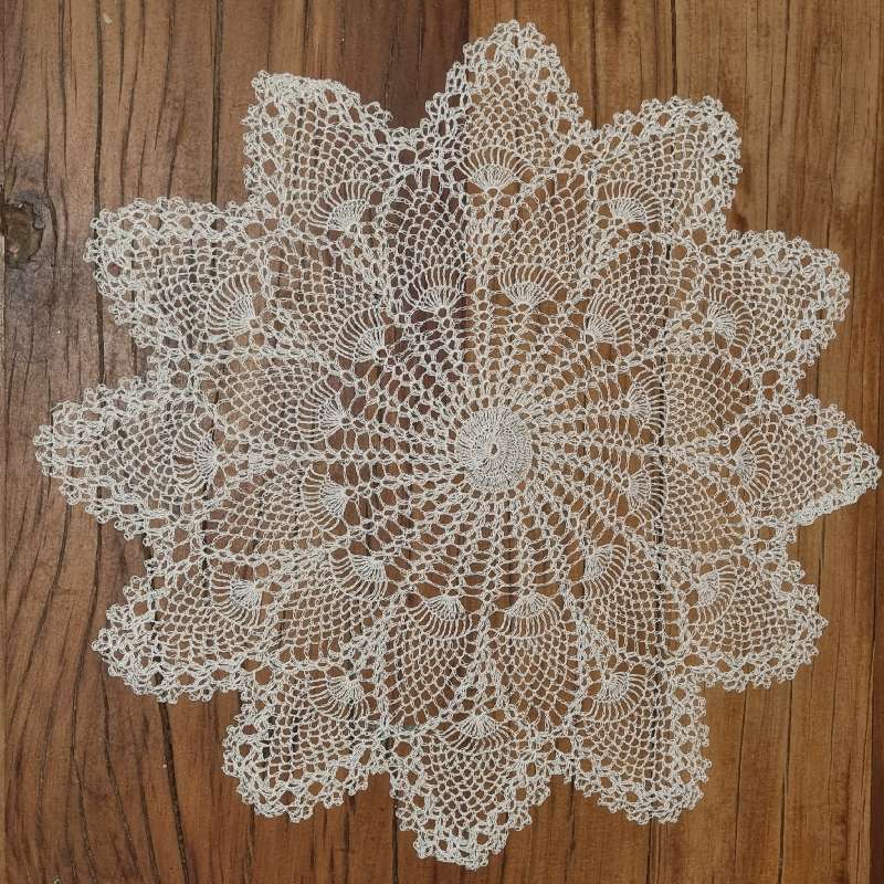 Beautiful Finely Crochet Hand Crafted Doily - Diameter 33cm