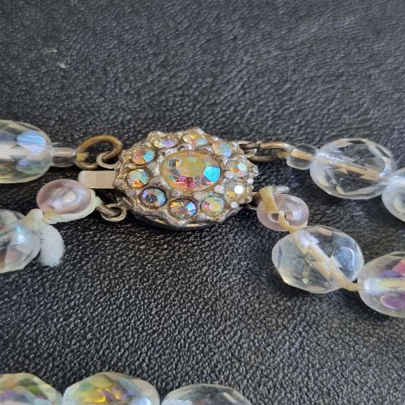Beautiful Vintage Double String Necklace with stunning clasp