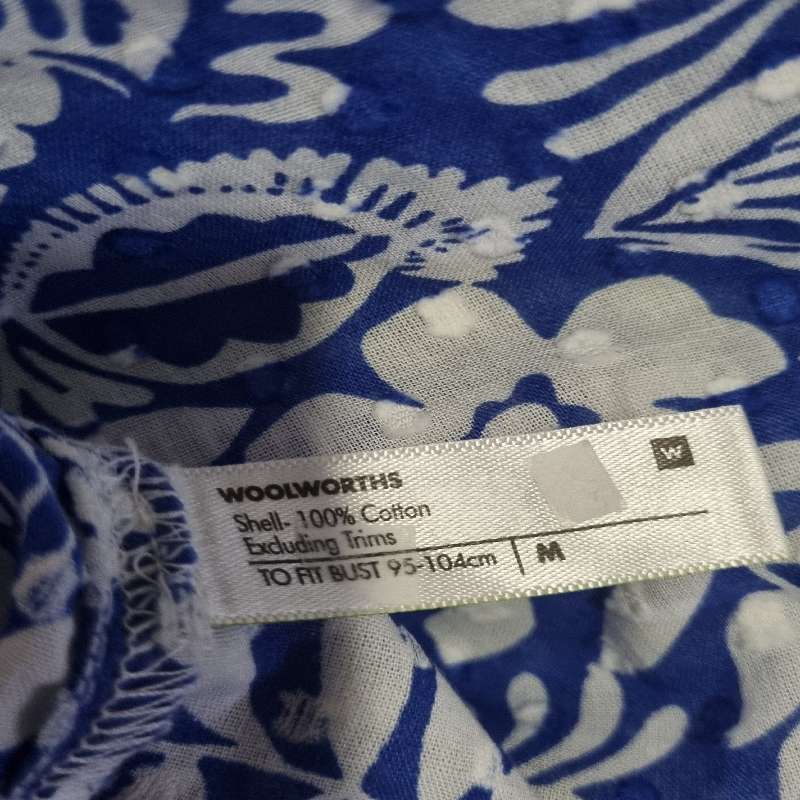 Woolworths Top - 100% Cotton - Size M - Perfect condition!