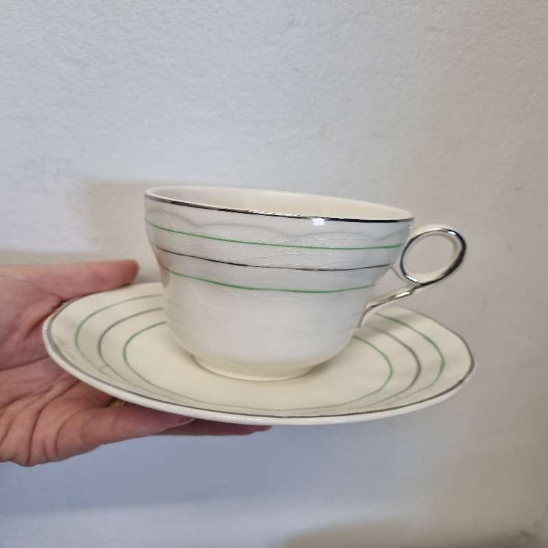 Vintage Grindley England Porcelain Cups and Saucers - 7 x Duo's