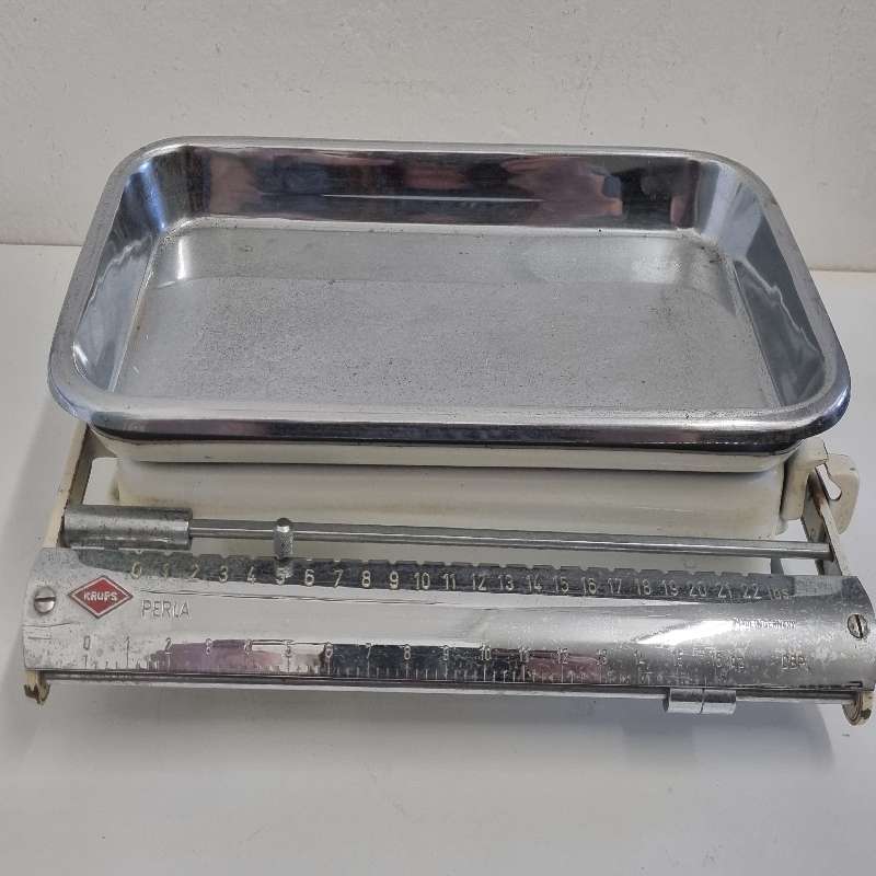 Vintage German 1950s Krups Perla Kitchen Scale