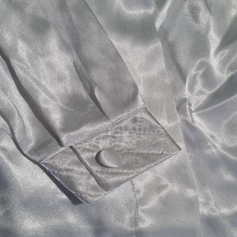 Vintage White Satin Shirt - Woolworths - Size 34