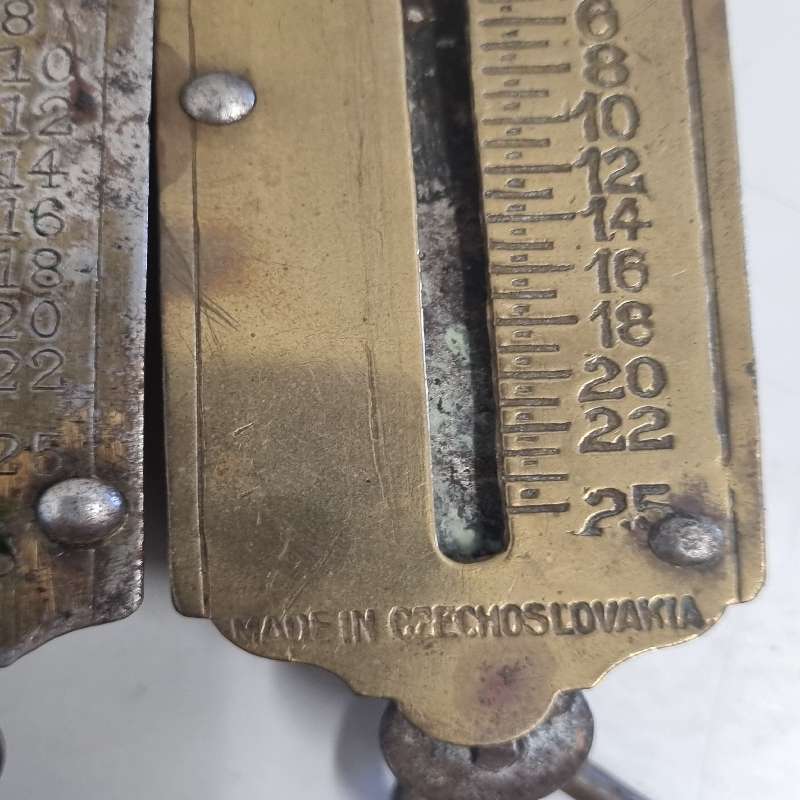 6 x Vintage Hanging Scales - Salter's Spring Balance / Pocket Balance Brass Scales - See pictures
