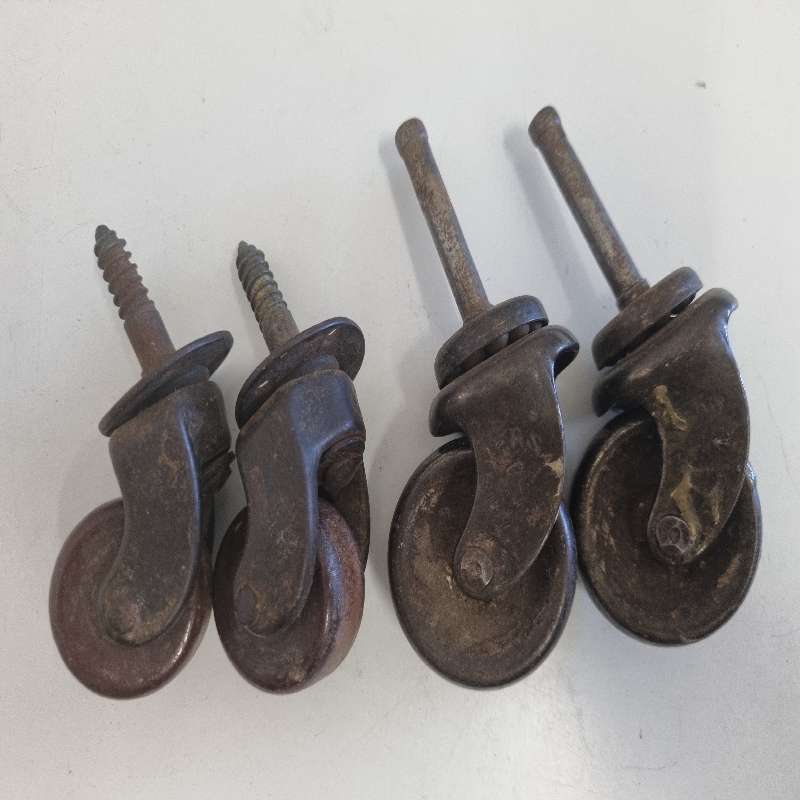 4 x Antique Wheels for furniture
